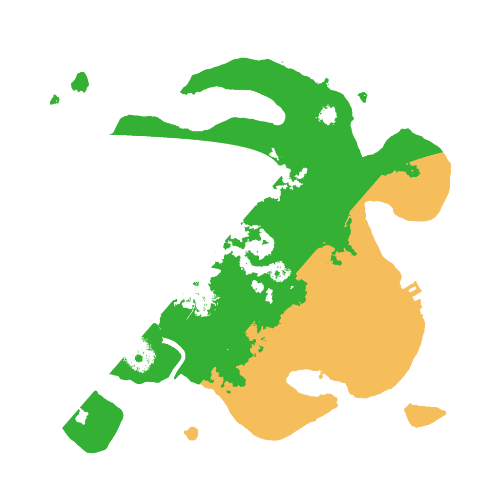 Biome Rust Map: Procedural Map, Size: 2500, Seed: 3001