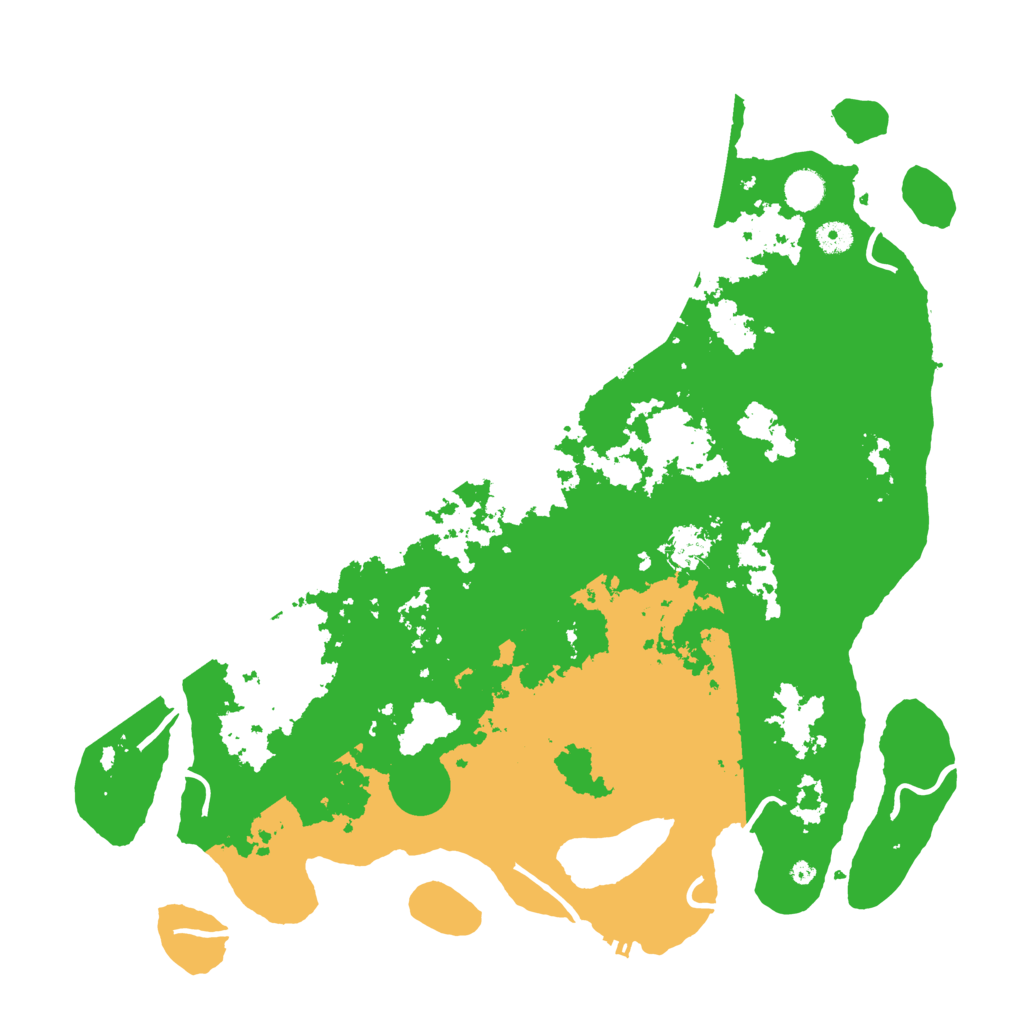 Biome Rust Map: Procedural Map, Size: 4500, Seed: 1895811063