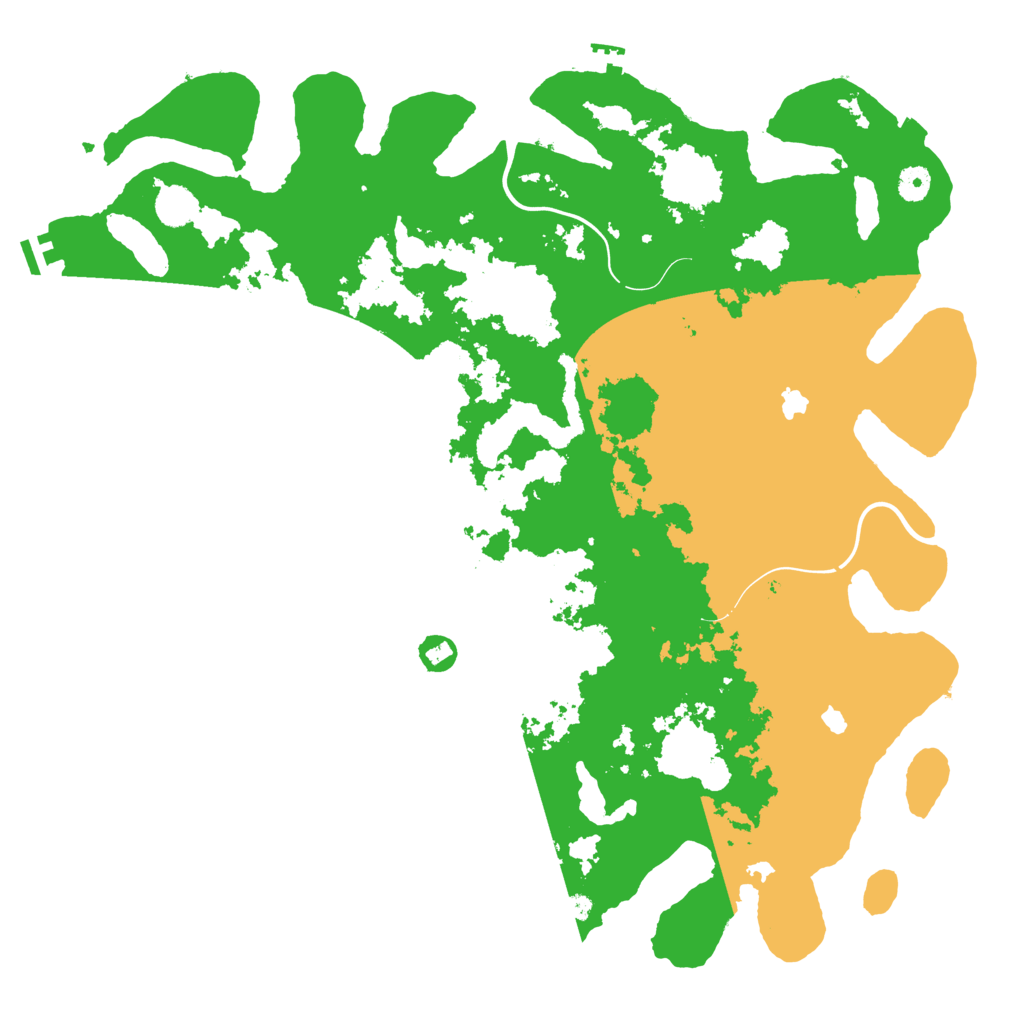 Biome Rust Map: Procedural Map, Size: 4500, Seed: 10242141