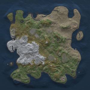 Thumbnail Rust Map: Procedural Map, Size: 3750, Seed: 204031594, 19 Monuments