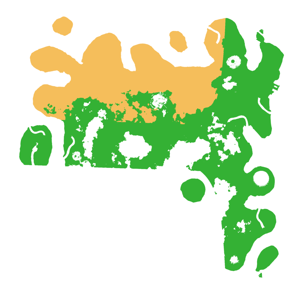 Biome Rust Map: Procedural Map, Size: 3500, Seed: 338445