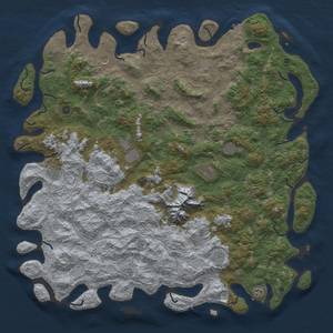 Thumbnail Rust Map: Procedural Map, Size: 6000, Seed: 4250, 18 Monuments