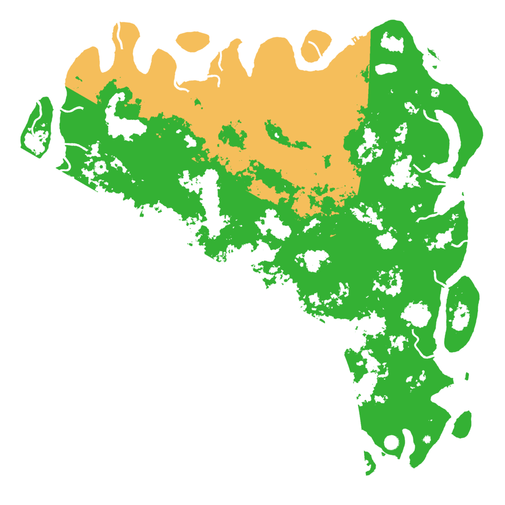 Biome Rust Map: Procedural Map, Size: 6000, Seed: 4250