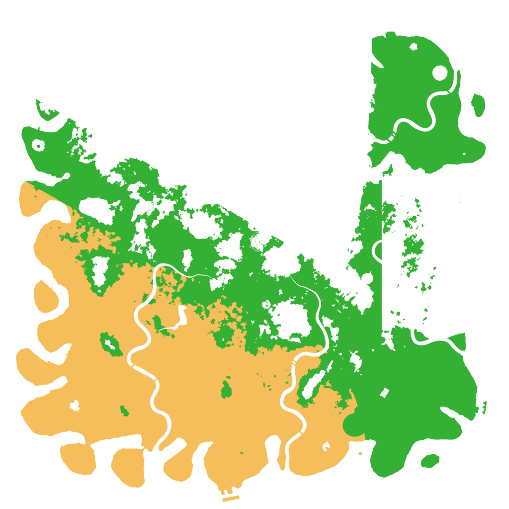 Biome Rust Map: Procedural Map, Size: 6000, Seed: 79928497