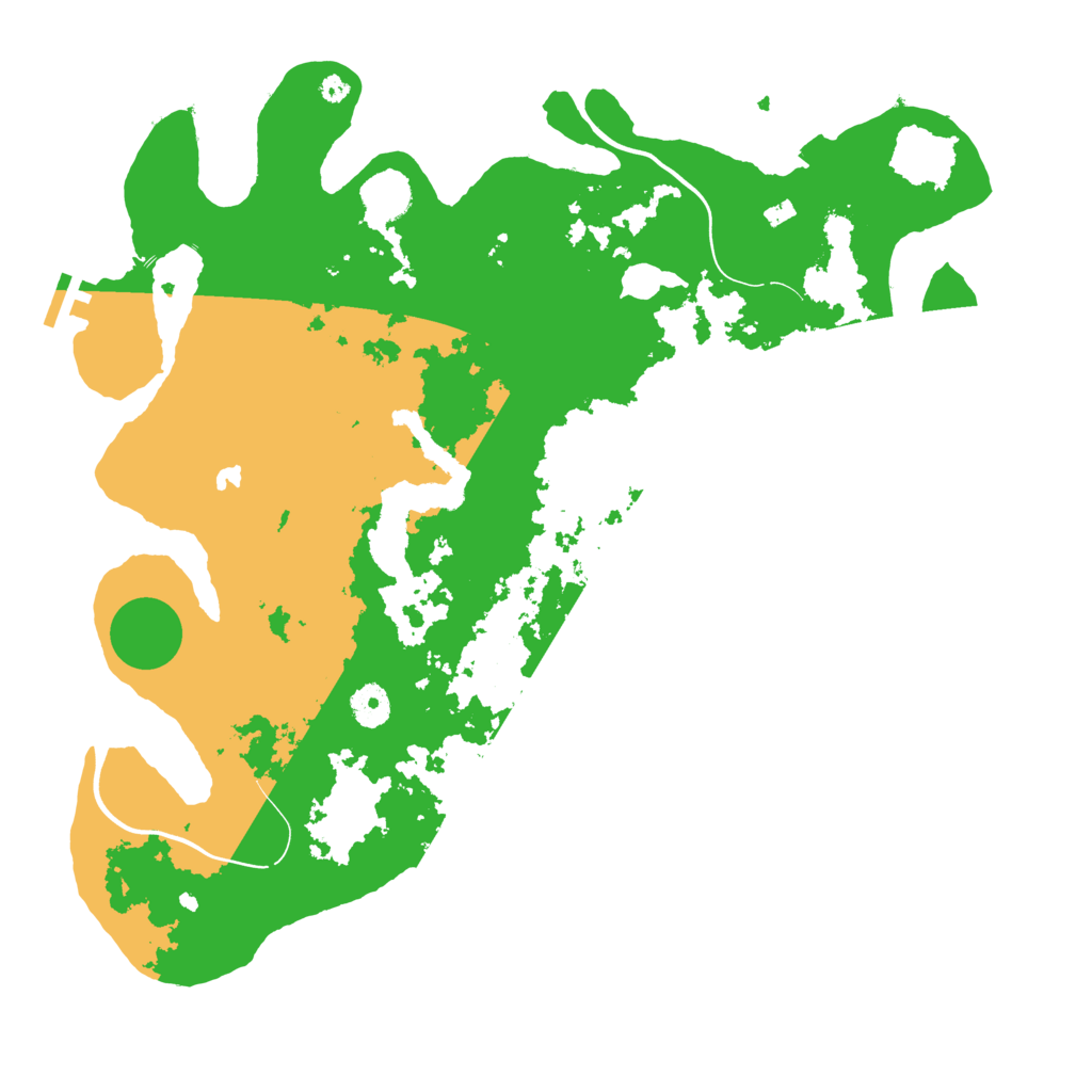 Biome Rust Map: Procedural Map, Size: 4000, Seed: 1951