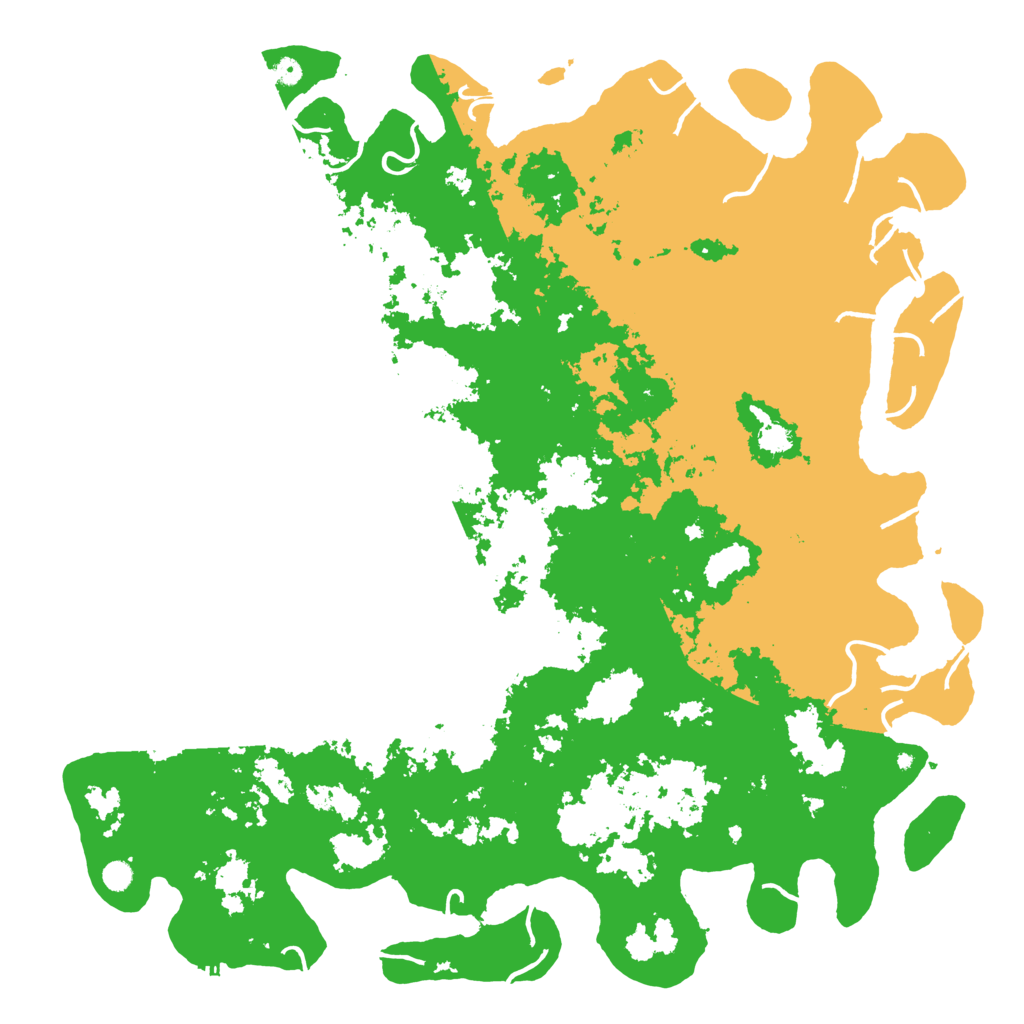 Biome Rust Map: Procedural Map, Size: 6000, Seed: 1172849019