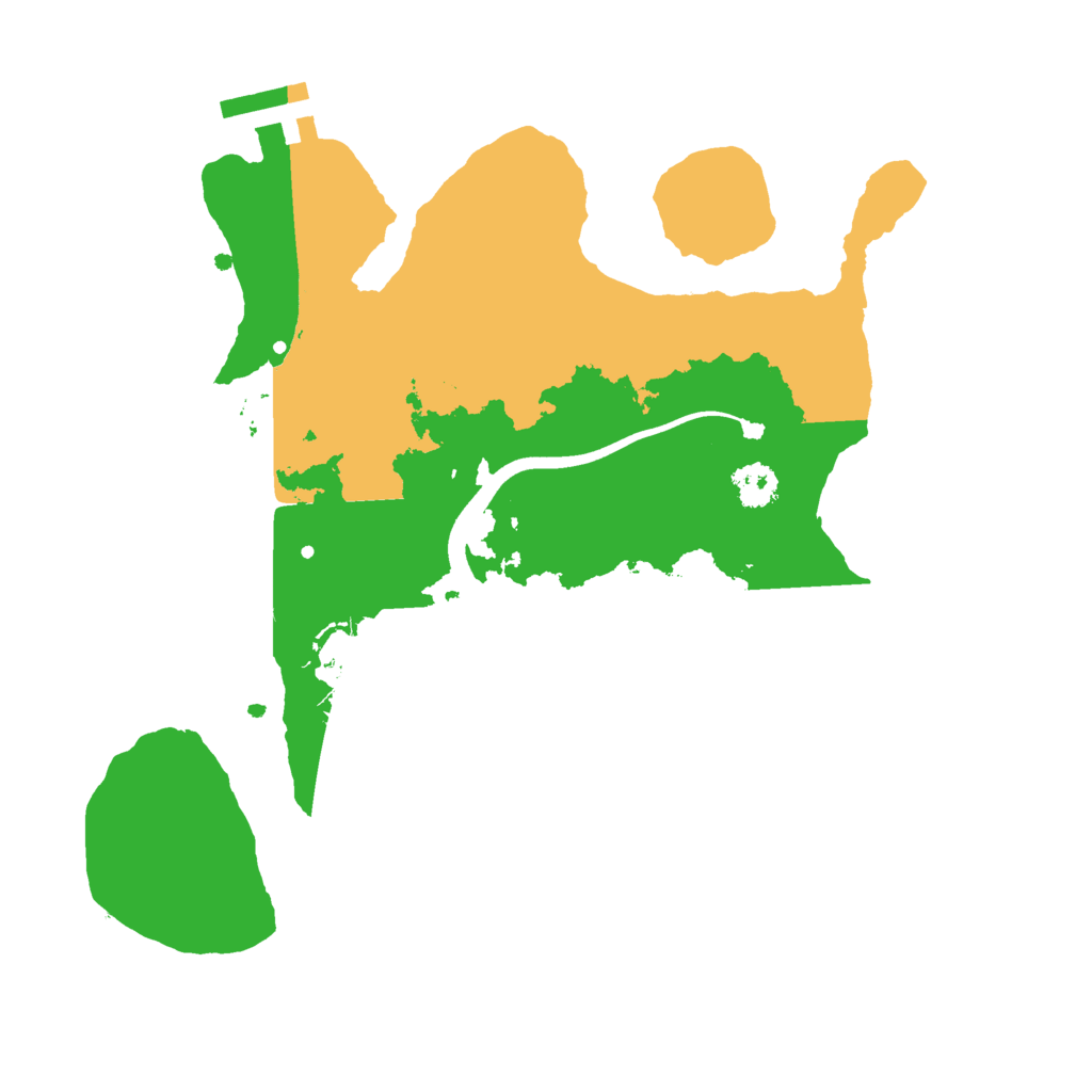 Biome Rust Map: Procedural Map, Size: 2500, Seed: 508111211