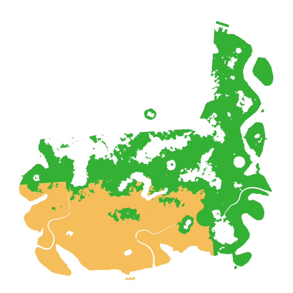 Biome Rust Map: Procedural Map, Size: 4500, Seed: 105620763