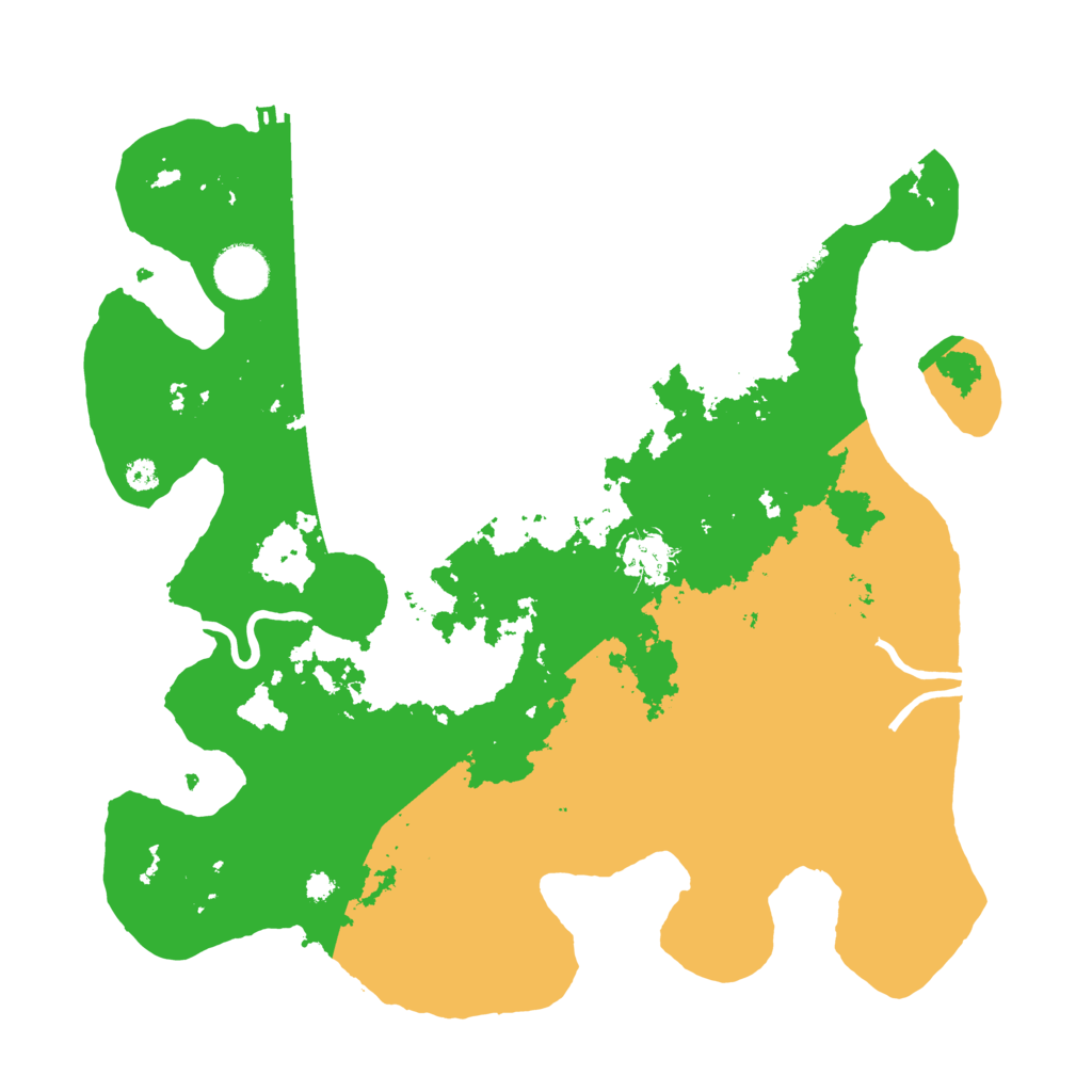 Biome Rust Map: Procedural Map, Size: 3500, Seed: 626016111