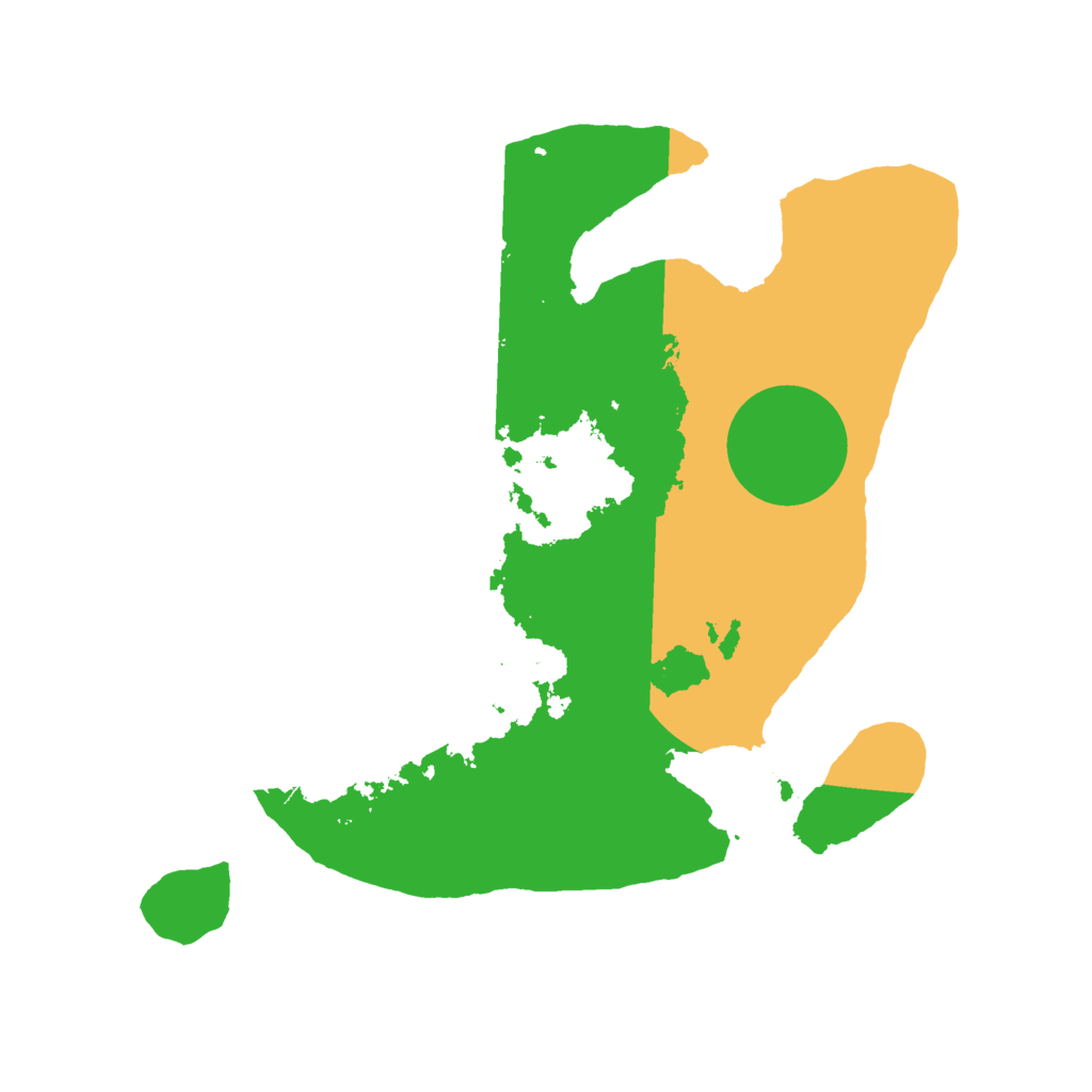 Biome Rust Map: Barren, Size: 2400, Seed: 22681