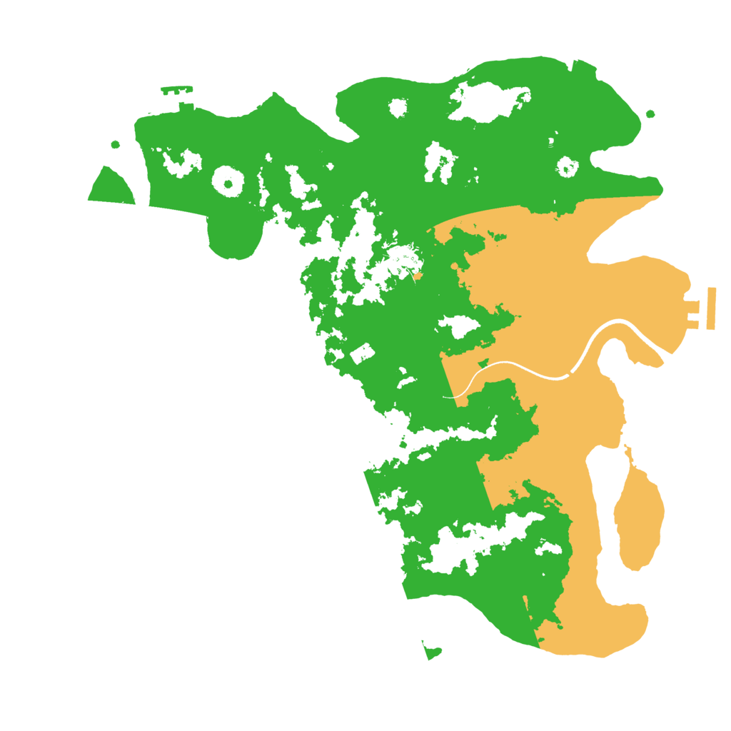 Biome Rust Map: Procedural Map, Size: 3500, Seed: 5551231