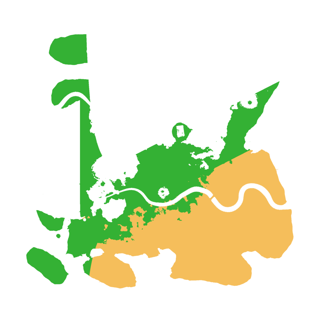Biome Rust Map: Procedural Map, Size: 3000, Seed: 614637388