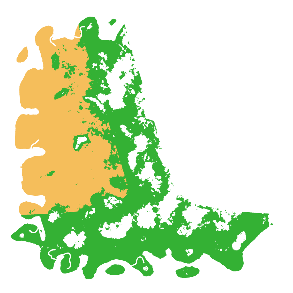Biome Rust Map: Procedural Map, Size: 6000, Seed: 10888