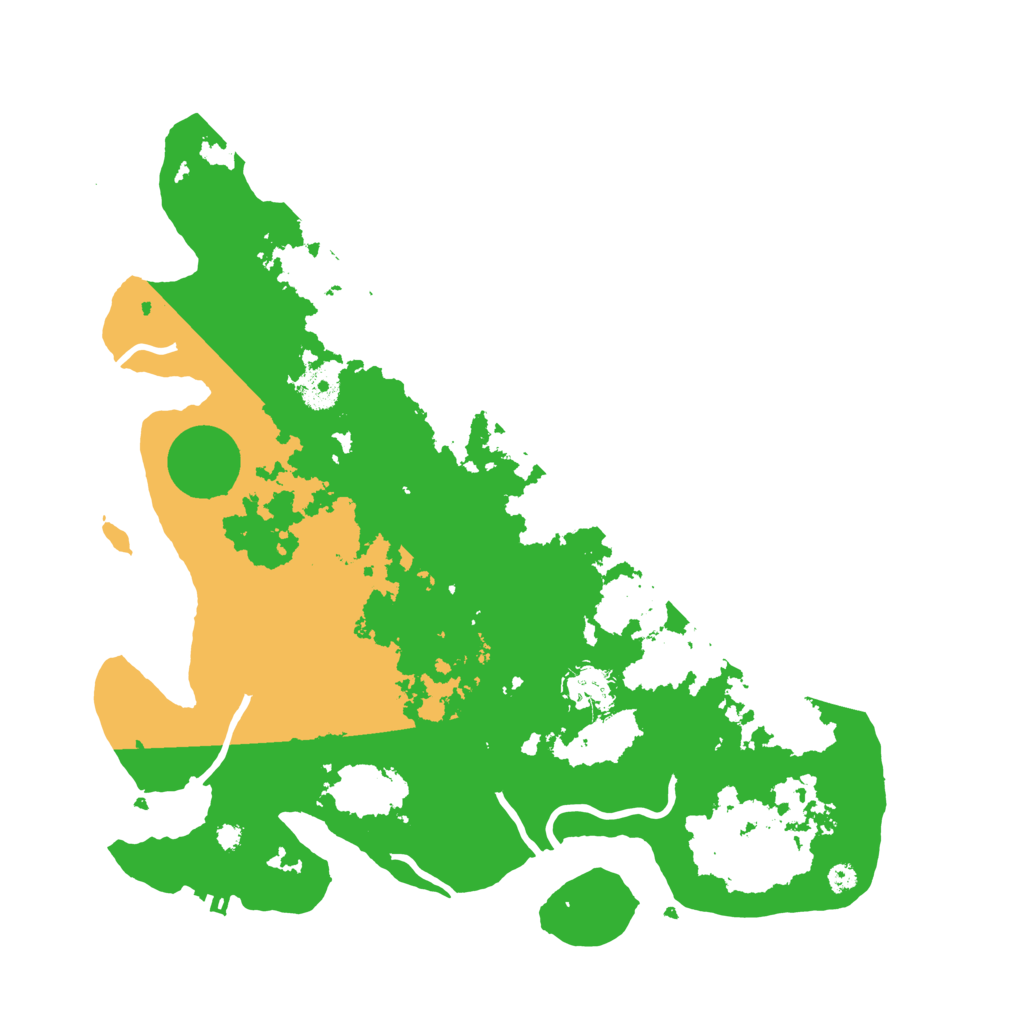 Biome Rust Map: Procedural Map, Size: 3700, Seed: 42069