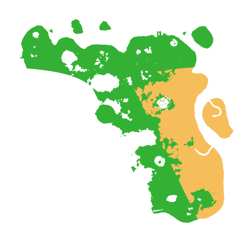 Biome Rust Map: Procedural Map, Size: 3500, Seed: 497324795
