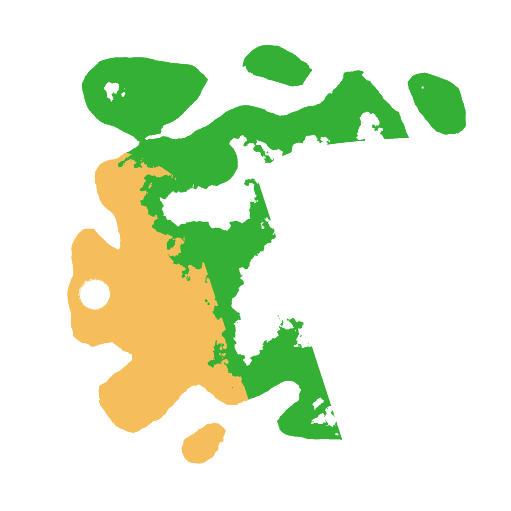 Biome Rust Map: Barren, Size: 3000, Seed: 1936042709