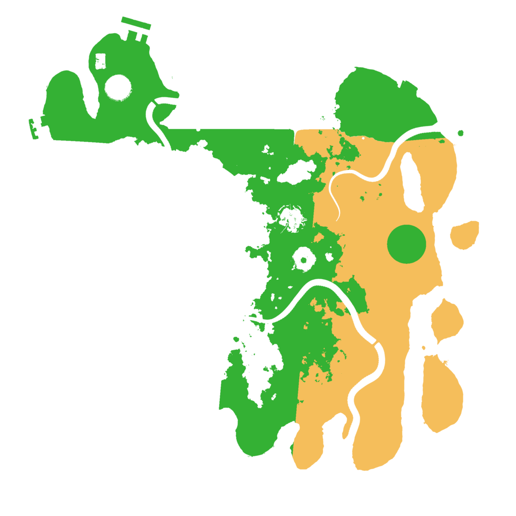 Biome Rust Map: Procedural Map, Size: 3500, Seed: 311233105