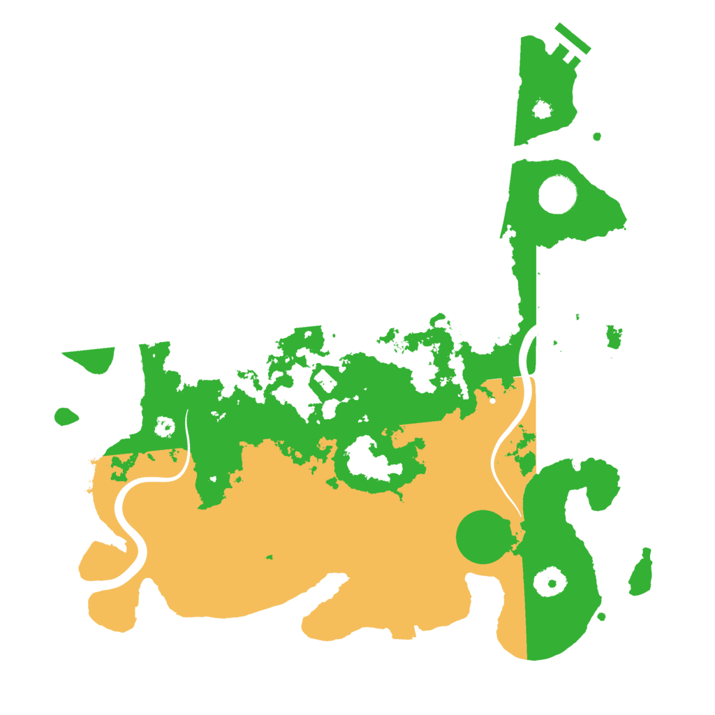 Biome Rust Map: Procedural Map, Size: 3500, Seed: 1752875995