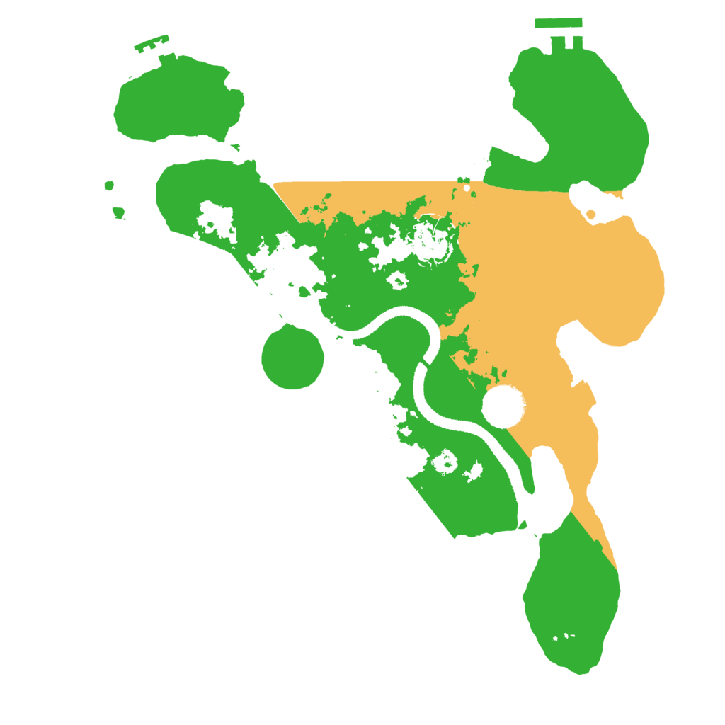 Biome Rust Map: Procedural Map, Size: 3100, Seed: 153866345