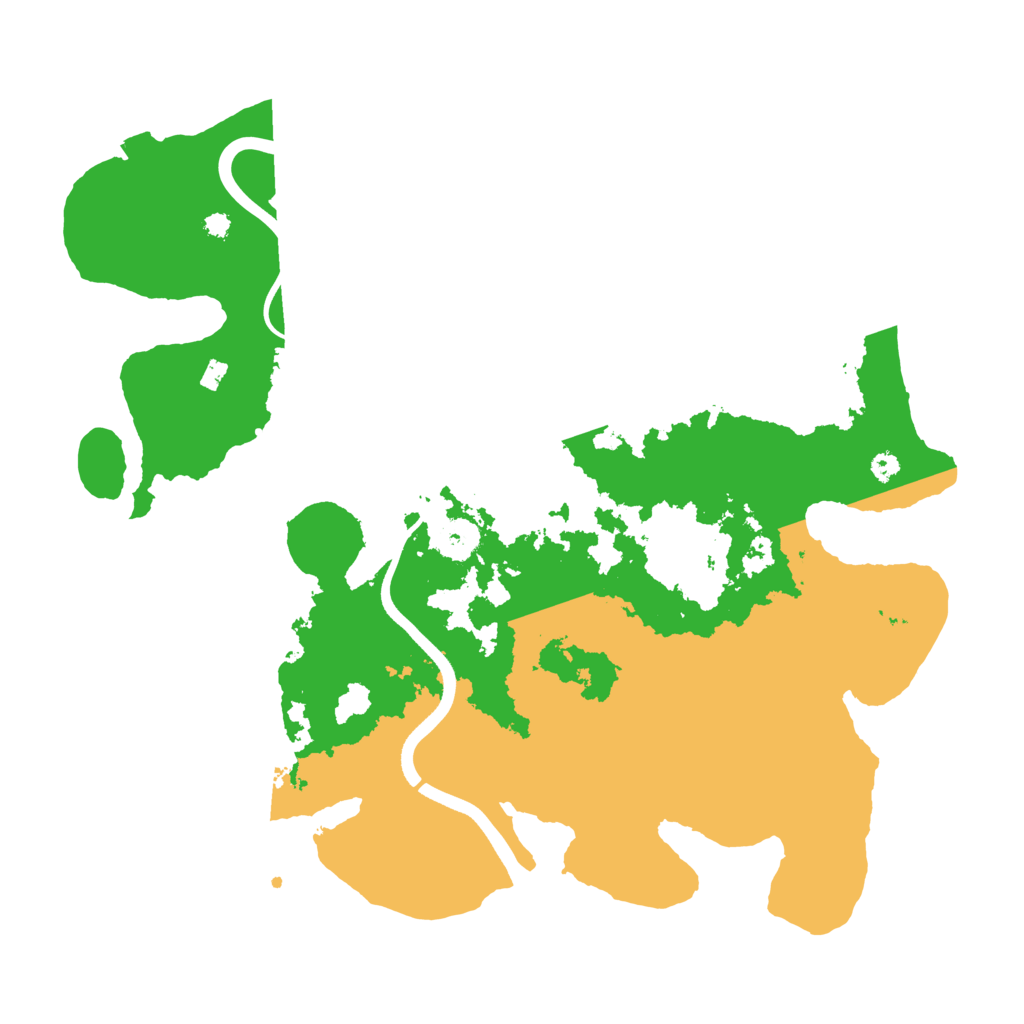 Biome Rust Map: Procedural Map, Size: 3700, Seed: 202760