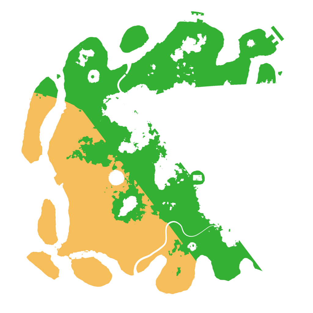 Biome Rust Map: Procedural Map, Size: 3700, Seed: 355519