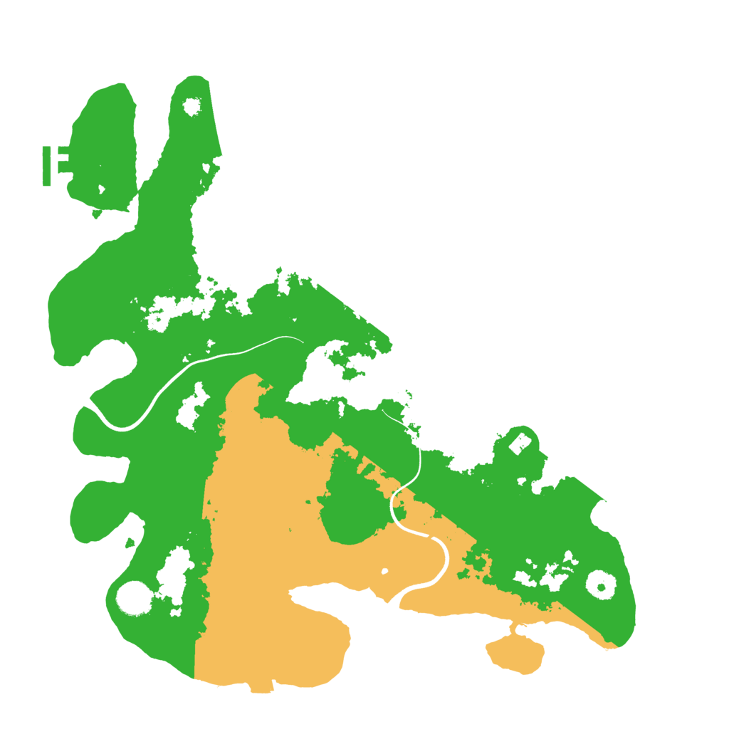 Biome Rust Map: Procedural Map, Size: 3700, Seed: 458941