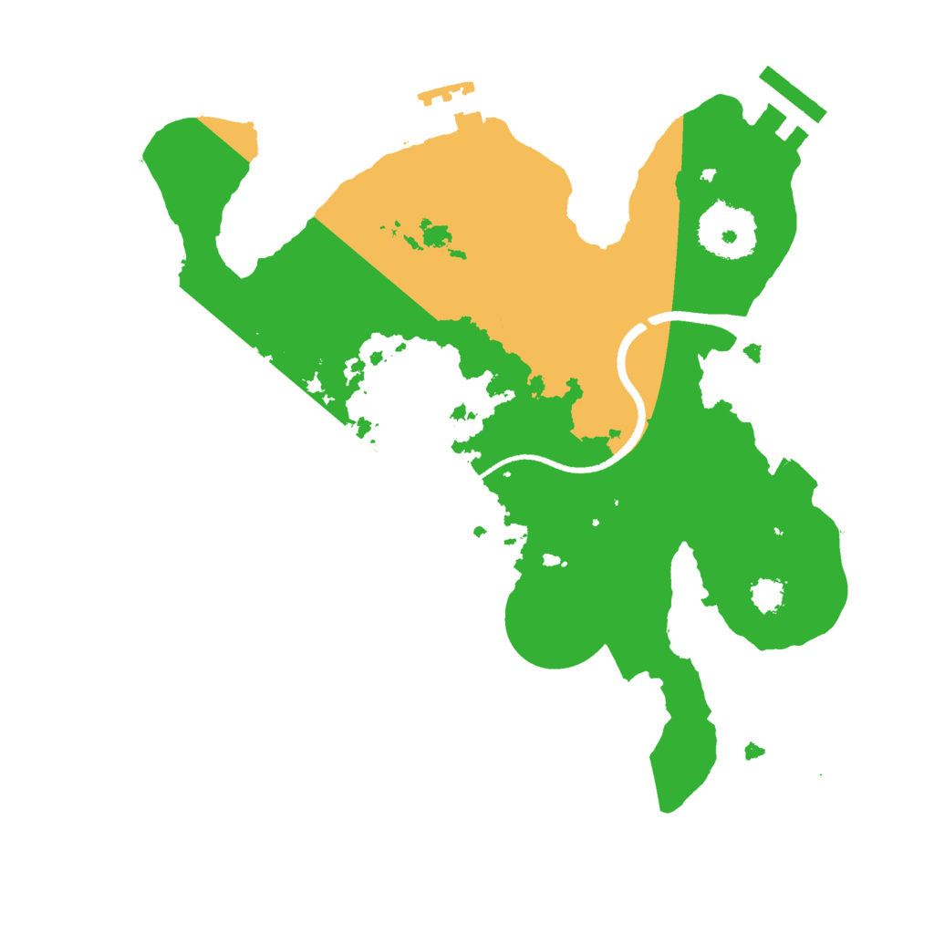 Biome Rust Map: Procedural Map, Size: 2500, Seed: 98748
