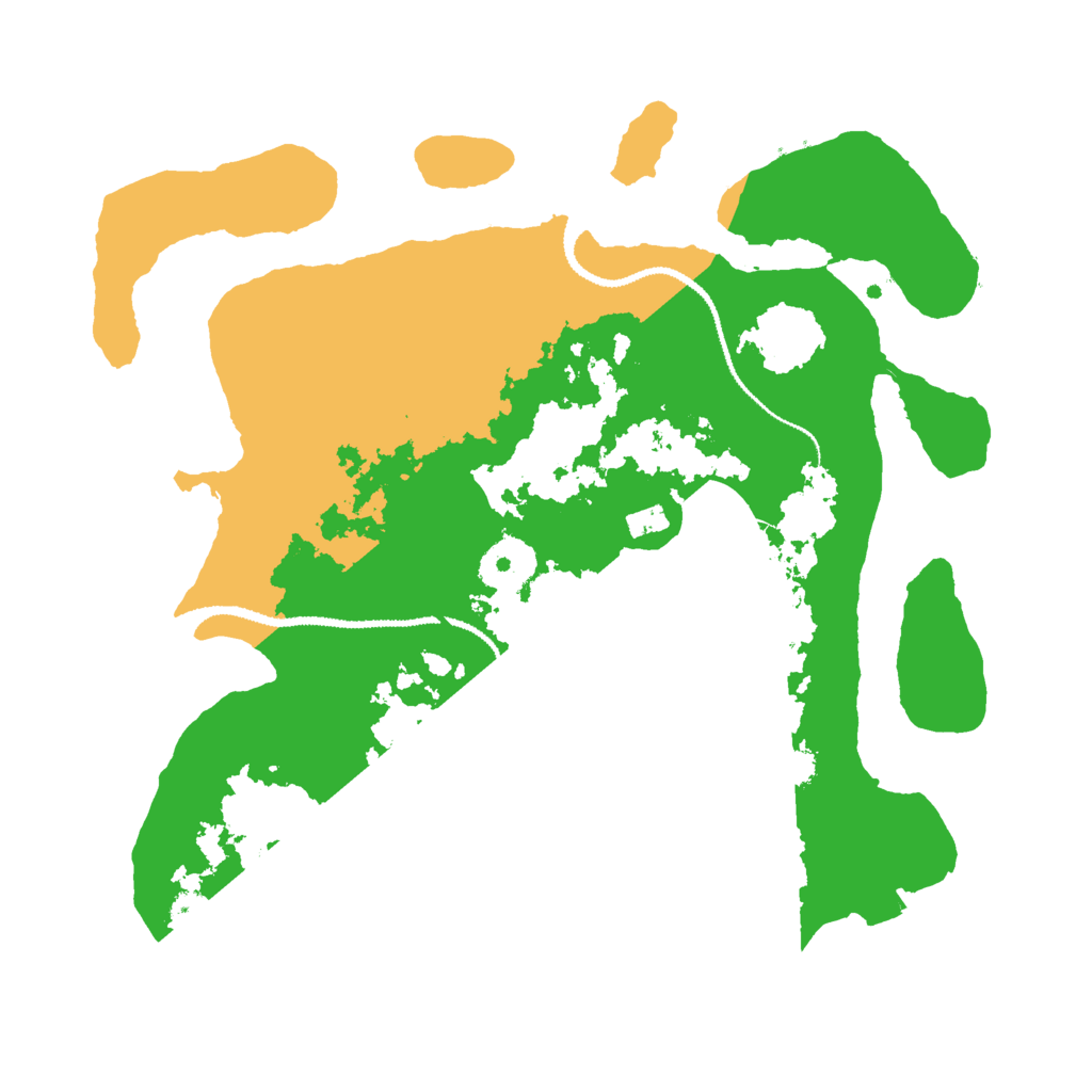 Biome Rust Map: Procedural Map, Size: 3000, Seed: 45338143