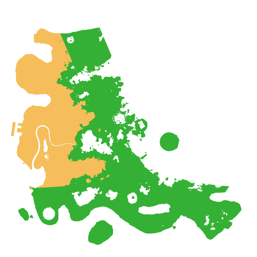 Biome Rust Map: Procedural Map, Size: 3700, Seed: 555993