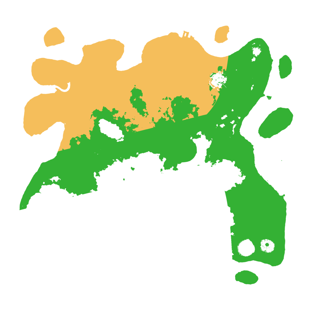 Biome Rust Map: Procedural Map, Size: 3500, Seed: 2001002