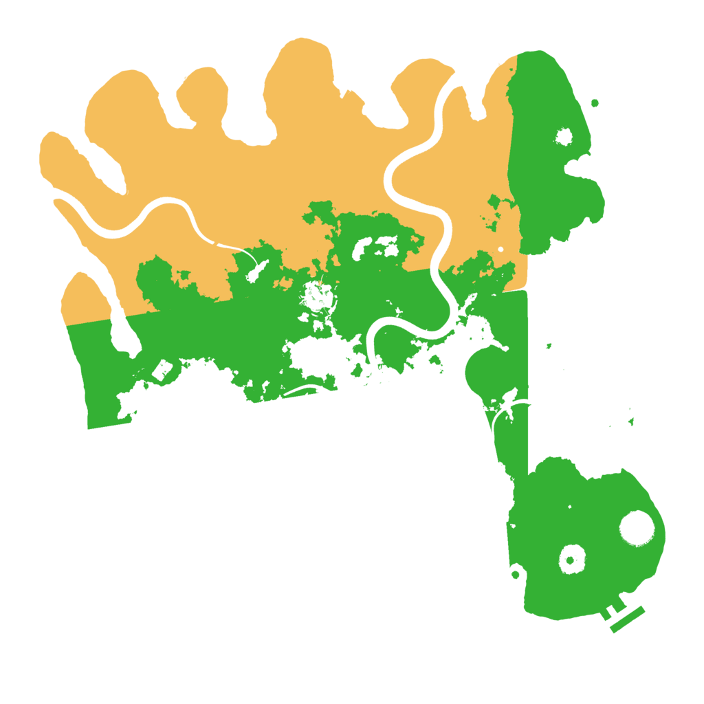 Biome Rust Map: Procedural Map, Size: 3700, Seed: 787032