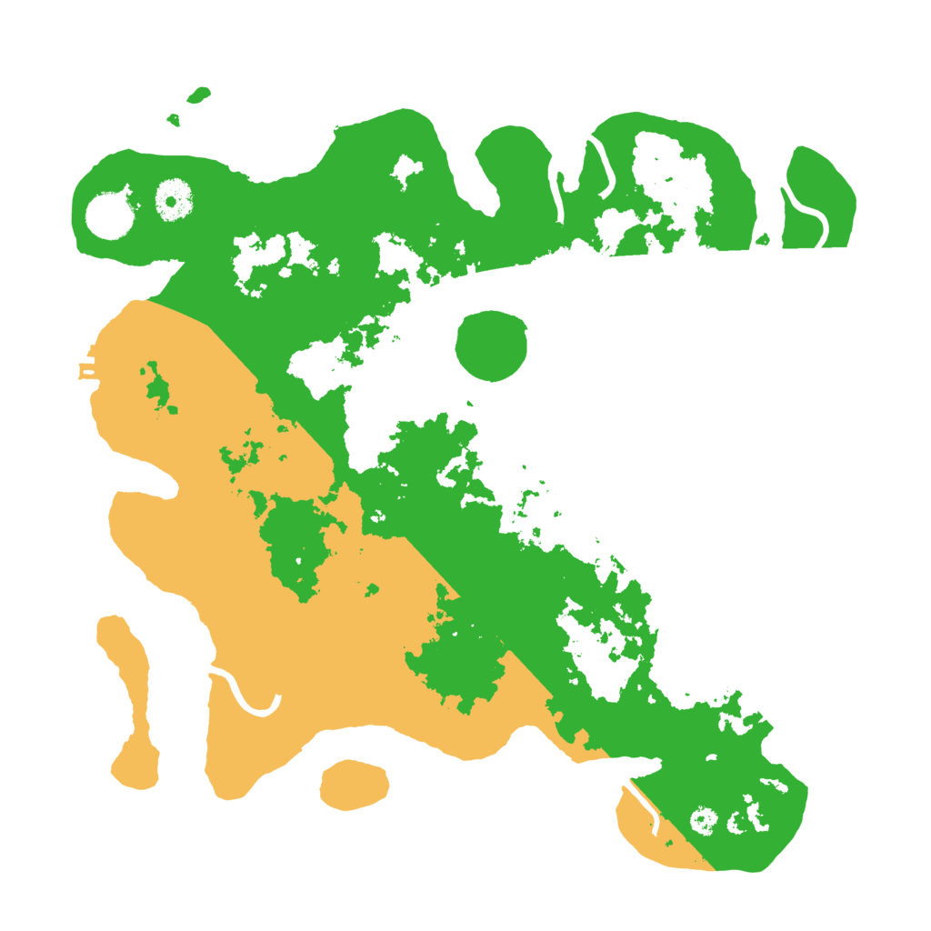 Biome Rust Map: Procedural Map, Size: 3500, Seed: 487599