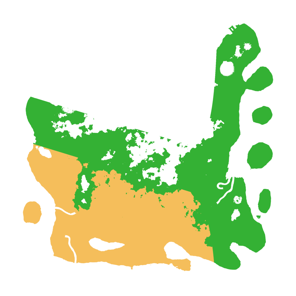 Biome Rust Map: Procedural Map, Size: 3700, Seed: 995071