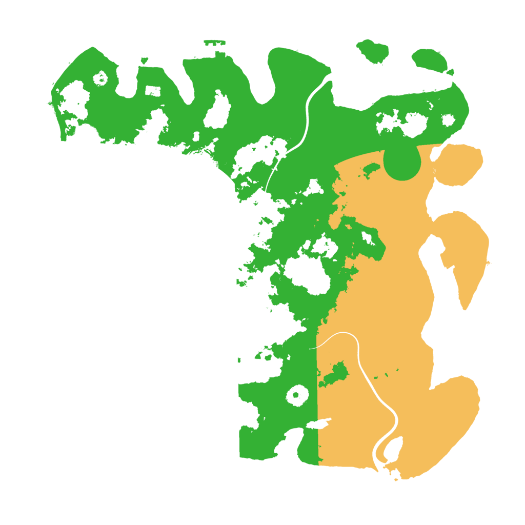 Biome Rust Map: Procedural Map, Size: 3700, Seed: 706187
