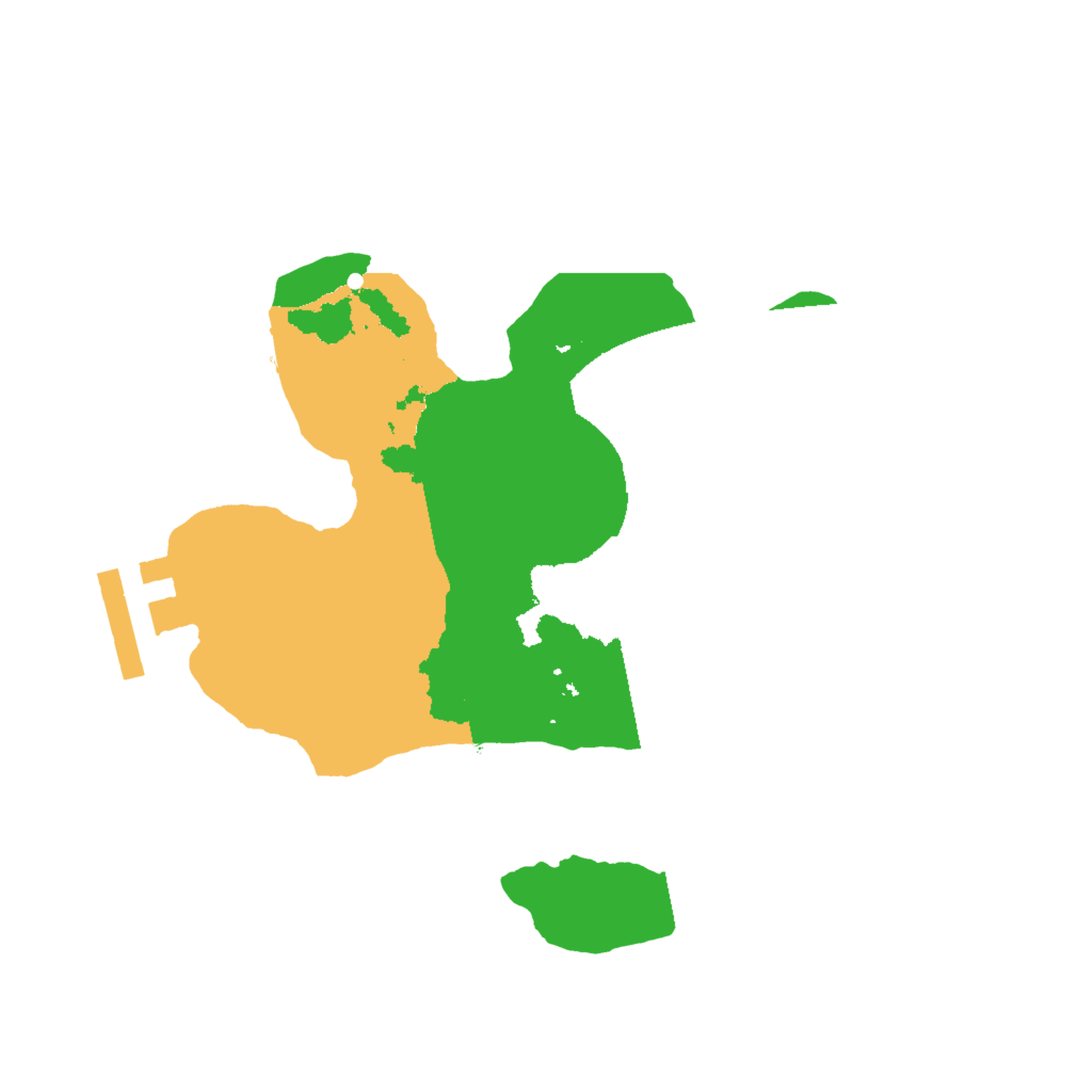 Biome Rust Map: Procedural Map, Size: 2000, Seed: 521372