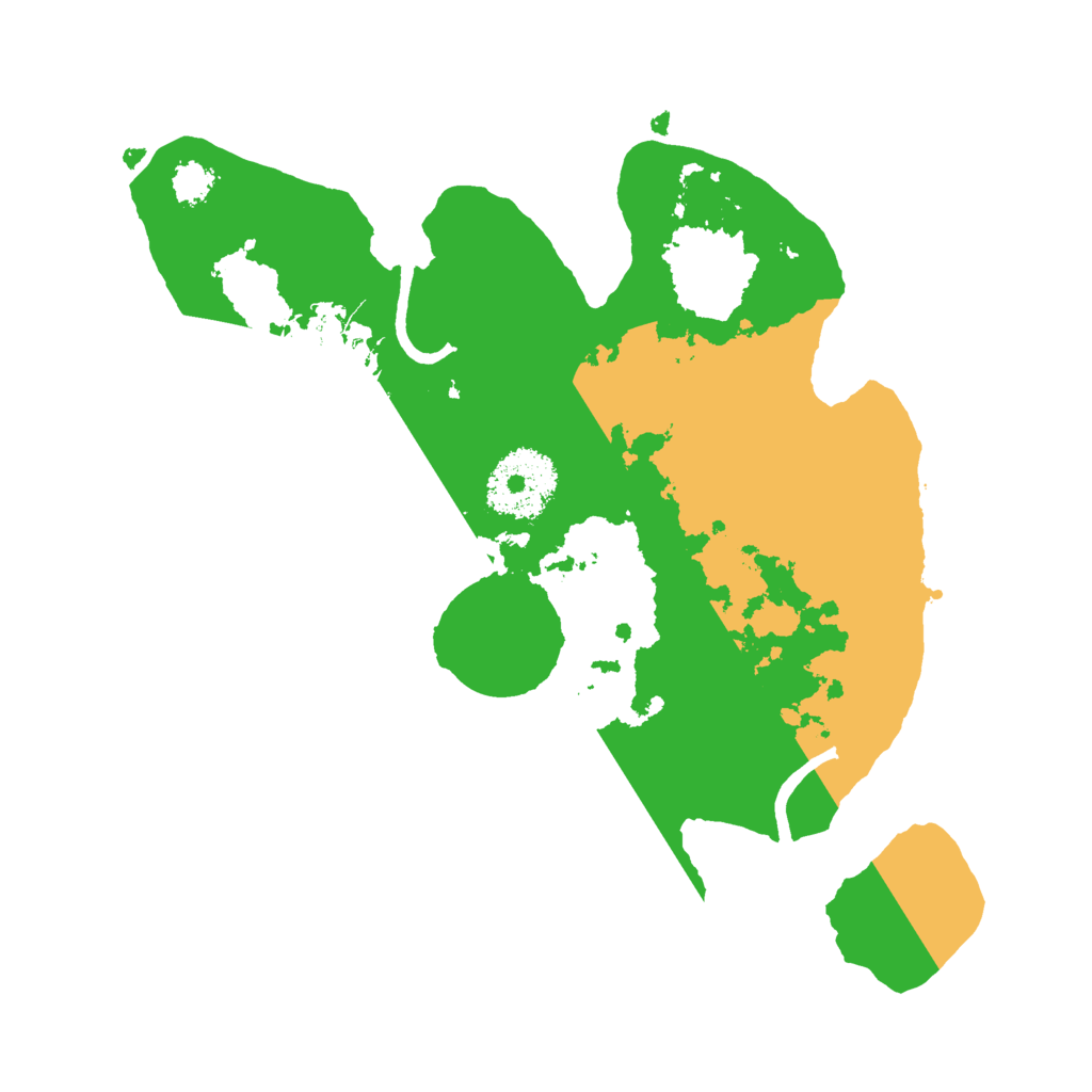 Biome Rust Map: Procedural Map, Size: 2400, Seed: 634647