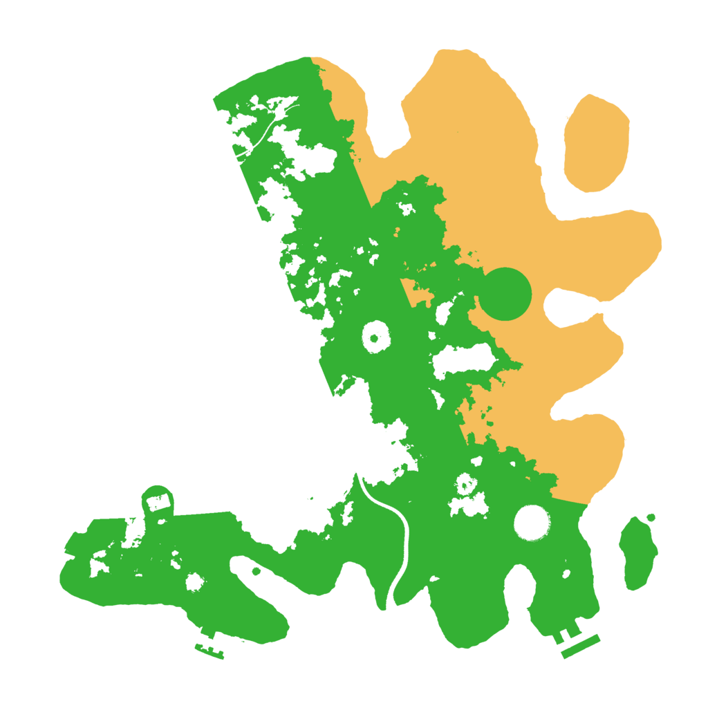 Biome Rust Map: Procedural Map, Size: 3500, Seed: 2548830