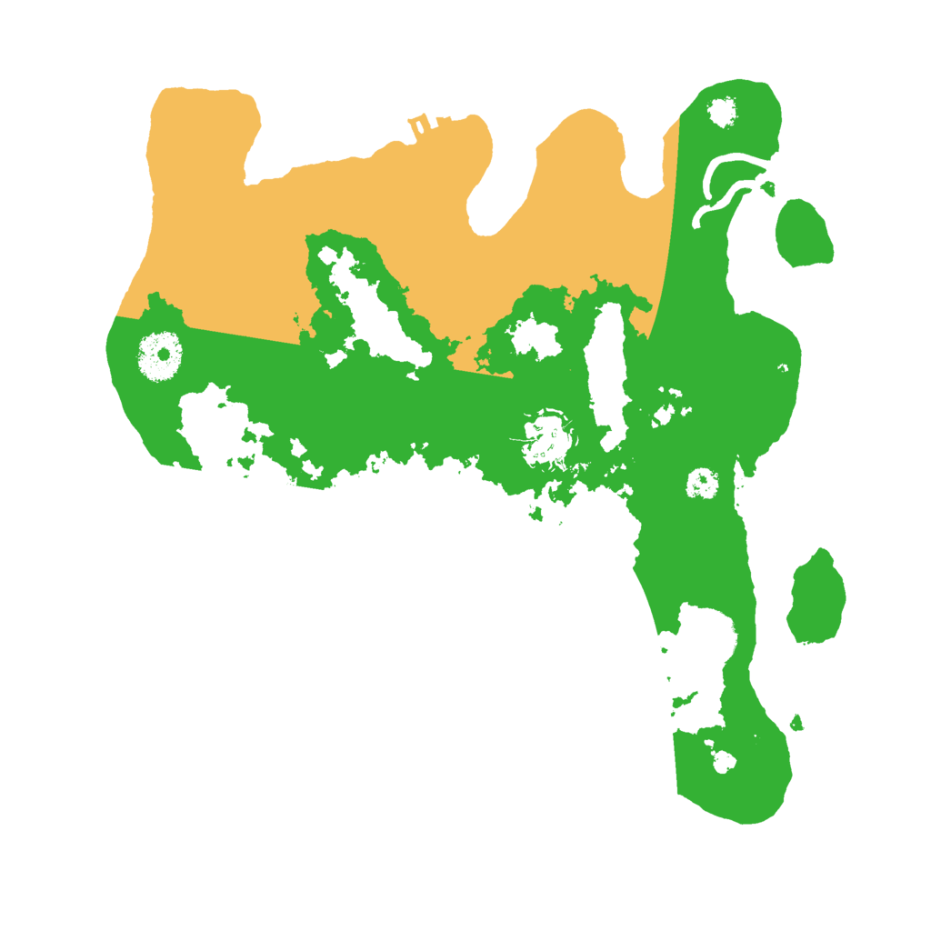 Biome Rust Map: Procedural Map, Size: 3000, Seed: 1065439570