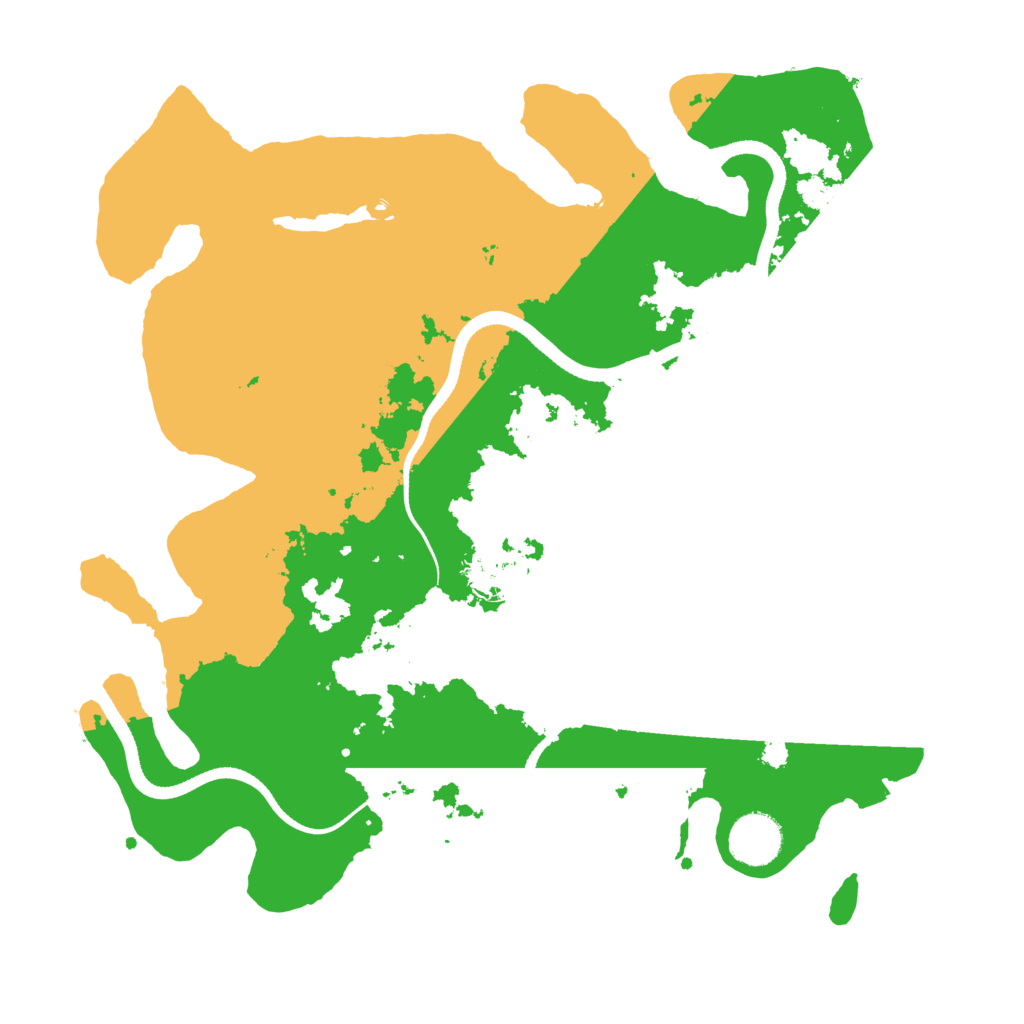 Biome Rust Map: Procedural Map, Size: 3500, Seed: 5000002
