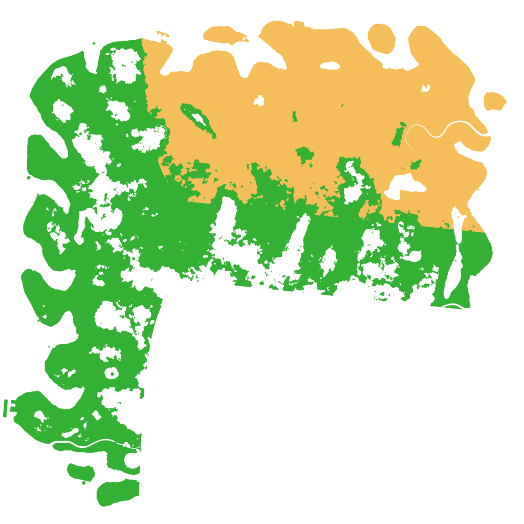 Biome Rust Map: Procedural Map, Size: 6000, Seed: 887766336