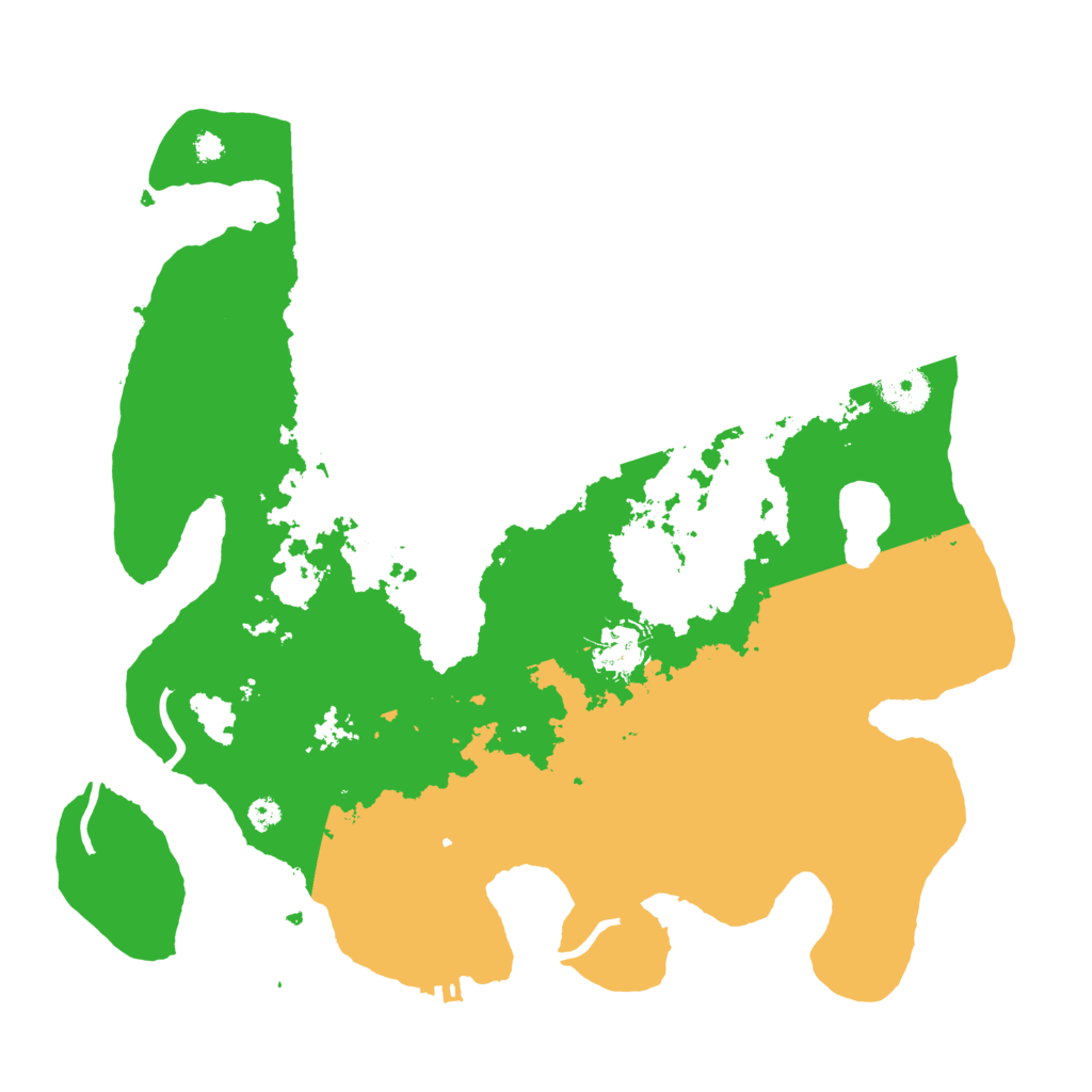 Biome Rust Map: Procedural Map, Size: 3500, Seed: 460469457