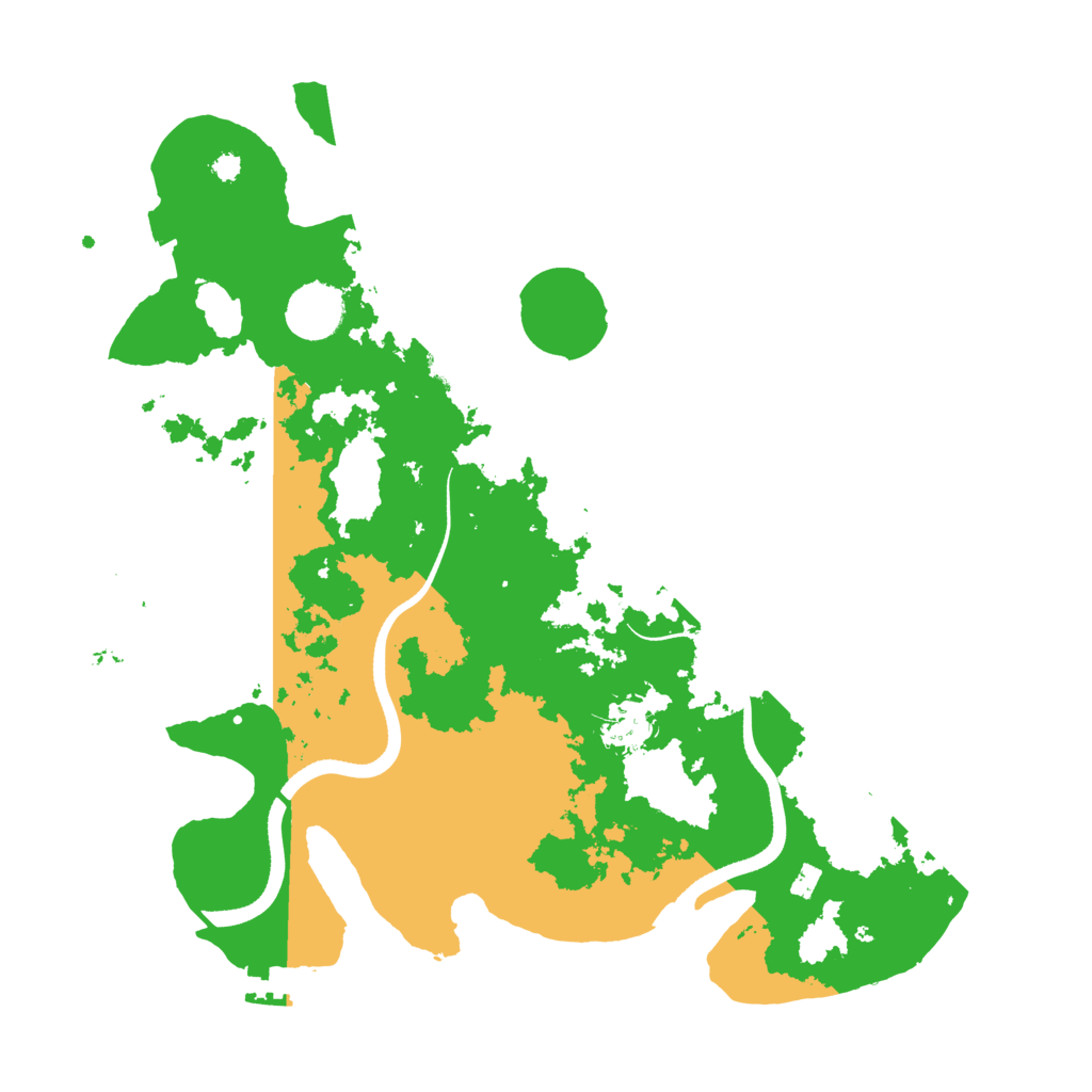 Biome Rust Map: Procedural Map, Size: 3500, Seed: 5000003