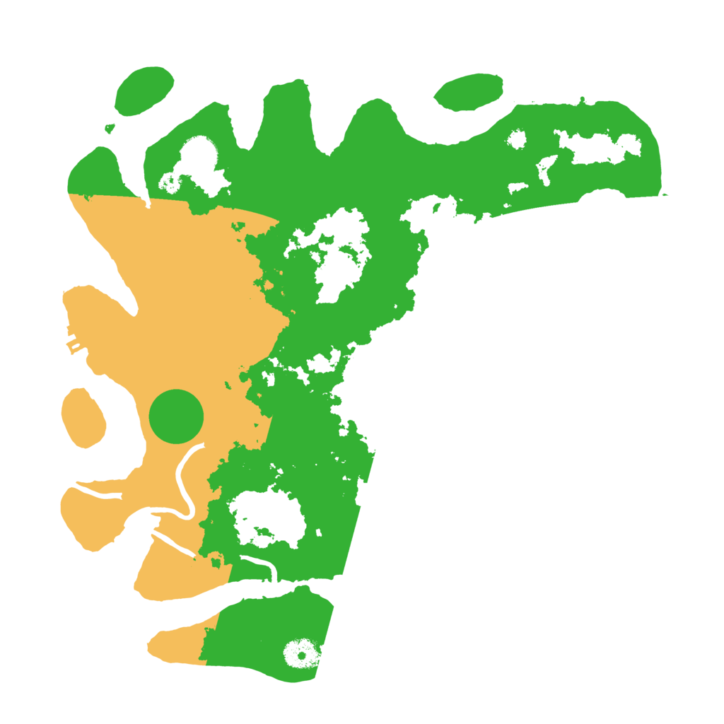 Biome Rust Map: Procedural Map, Size: 3500, Seed: 55000001