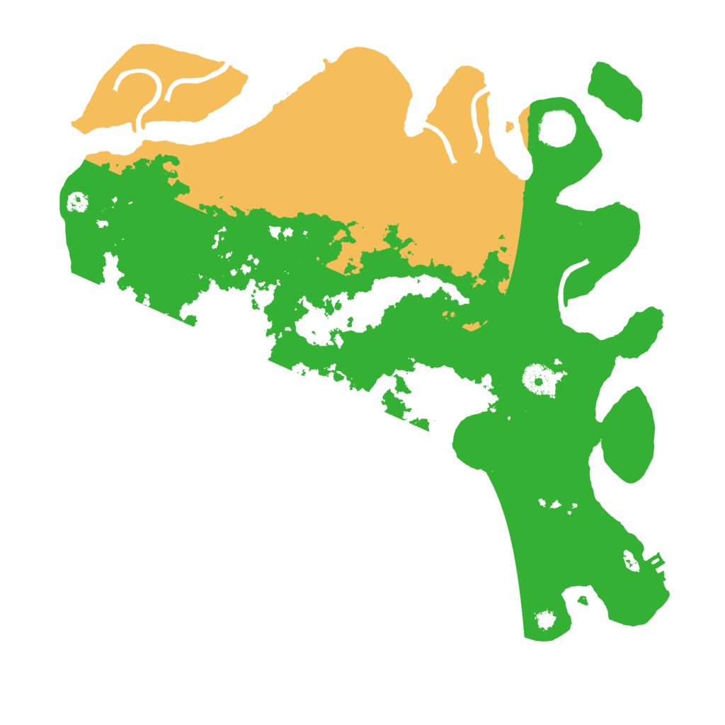 Biome Rust Map: Procedural Map, Size: 3500, Seed: 555000001