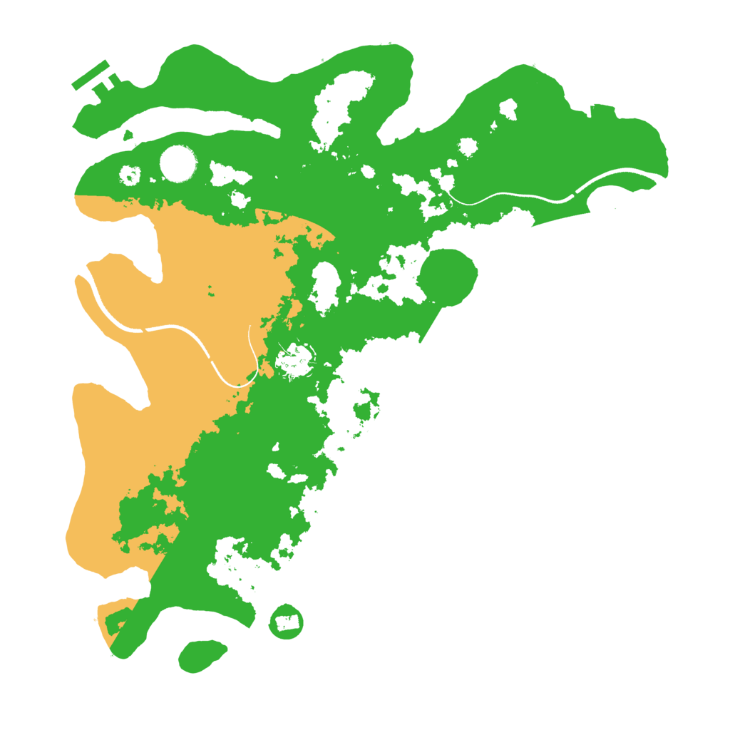Biome Rust Map: Procedural Map, Size: 3500, Seed: 1439046767