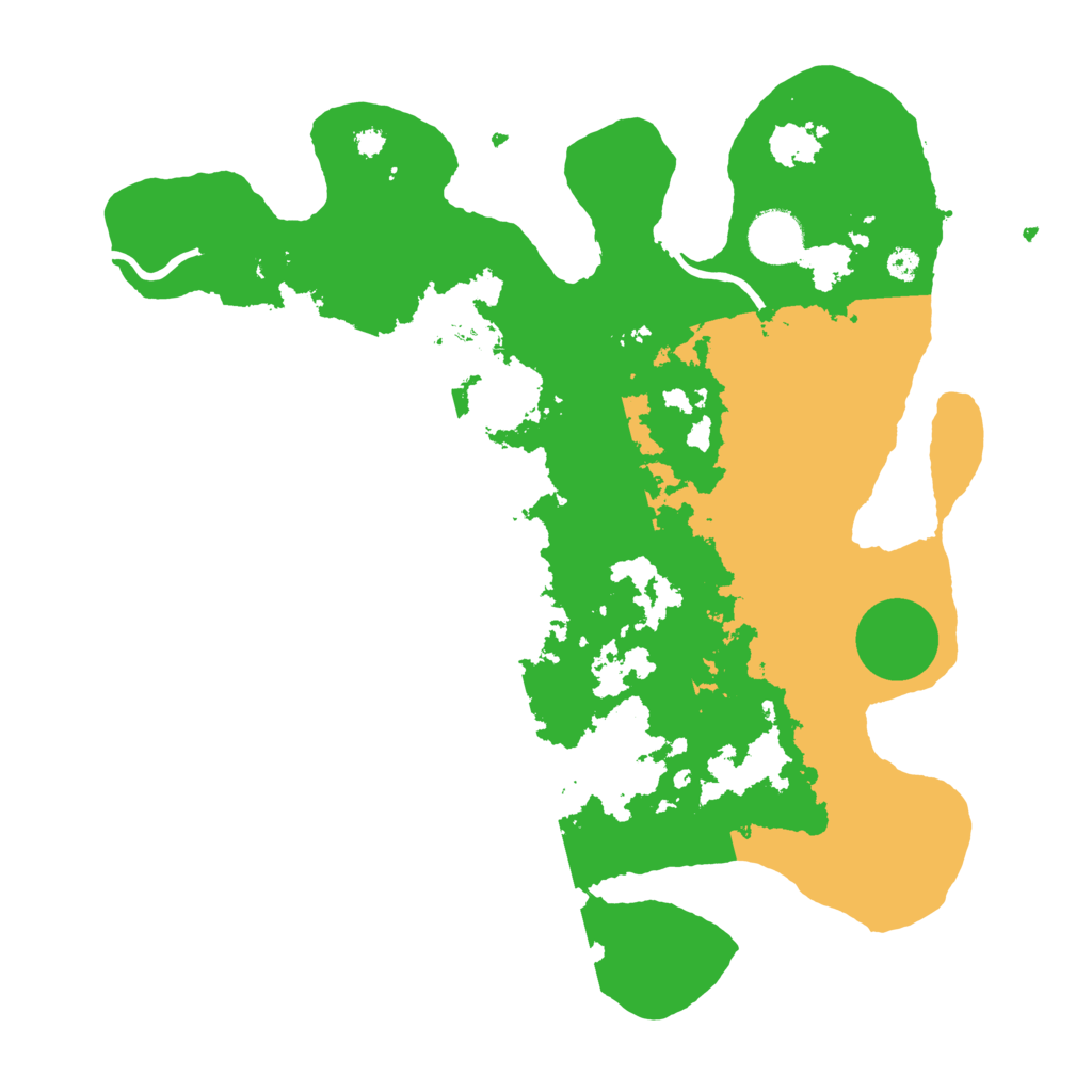 Biome Rust Map: Procedural Map, Size: 3500, Seed: 245795141