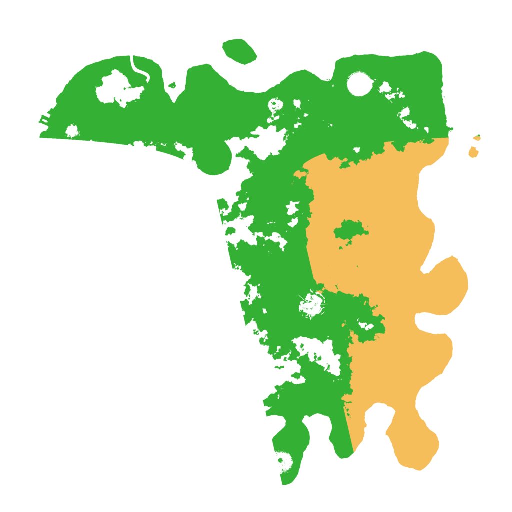 Biome Rust Map: Procedural Map, Size: 3700, Seed: 992382