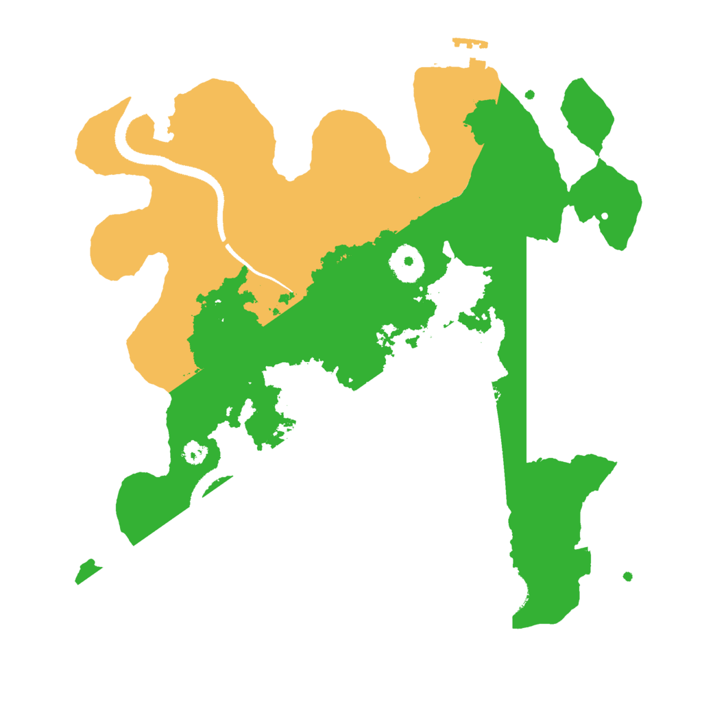 Biome Rust Map: Procedural Map, Size: 3000, Seed: 67572