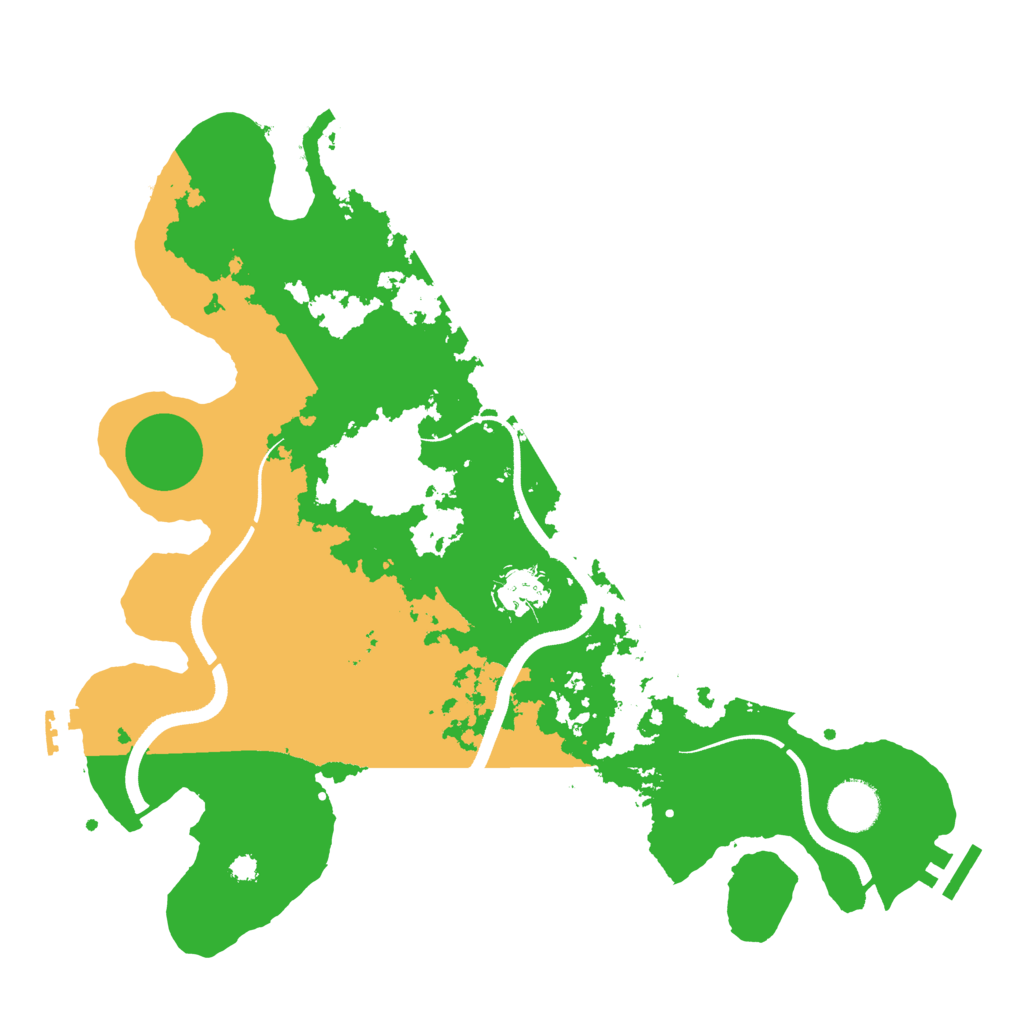Biome Rust Map: Procedural Map, Size: 3500, Seed: 65551125