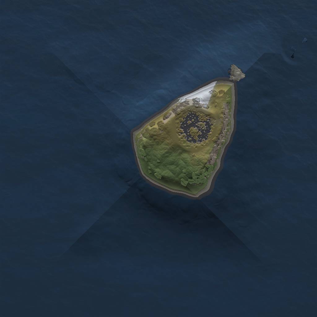 Rust Map: Procedural Map, Size: 1000, Seed: 1781863949, 3 Monuments